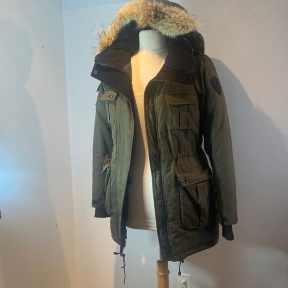 Nobis Cindy women’s parka army green size small - Picture 2 of 16